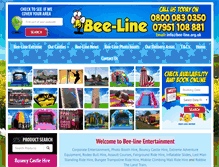 Tablet Screenshot of bee-line.org.uk